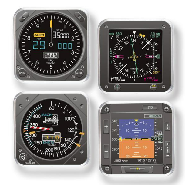 Dessous de verre 4 Instruments de vol