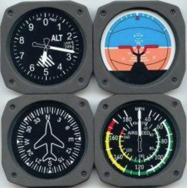 Dessous de verre 6 Instruments de vol