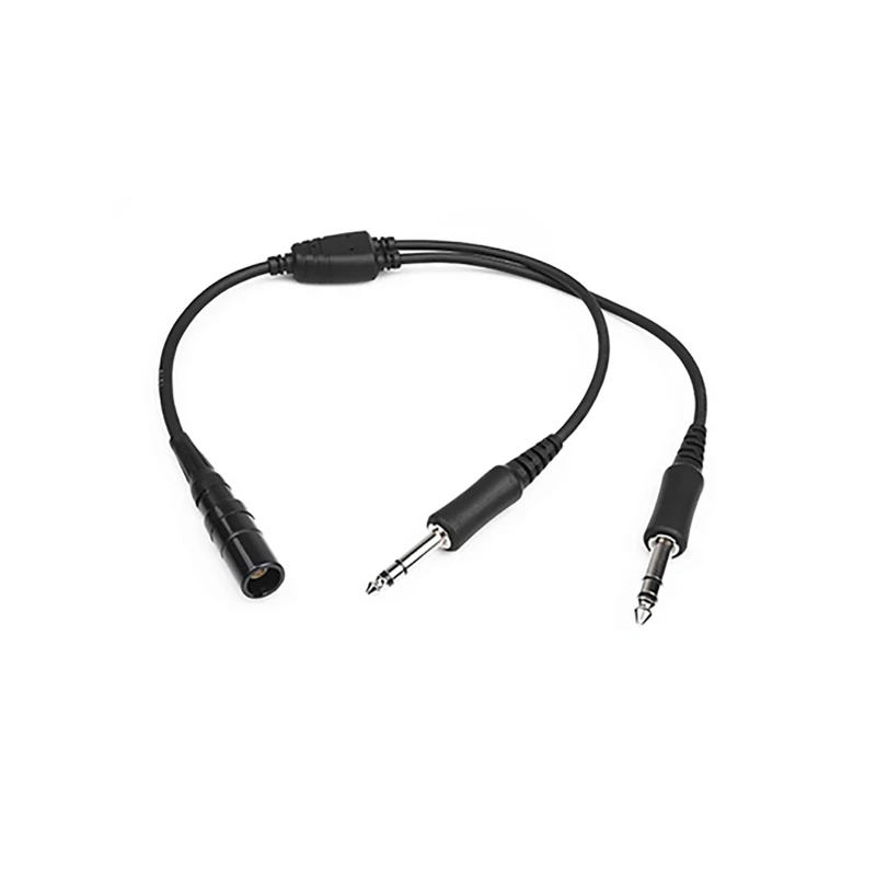 Headset Adapter - 6-Pin LEMO (w) to PJ Male (GA, m)