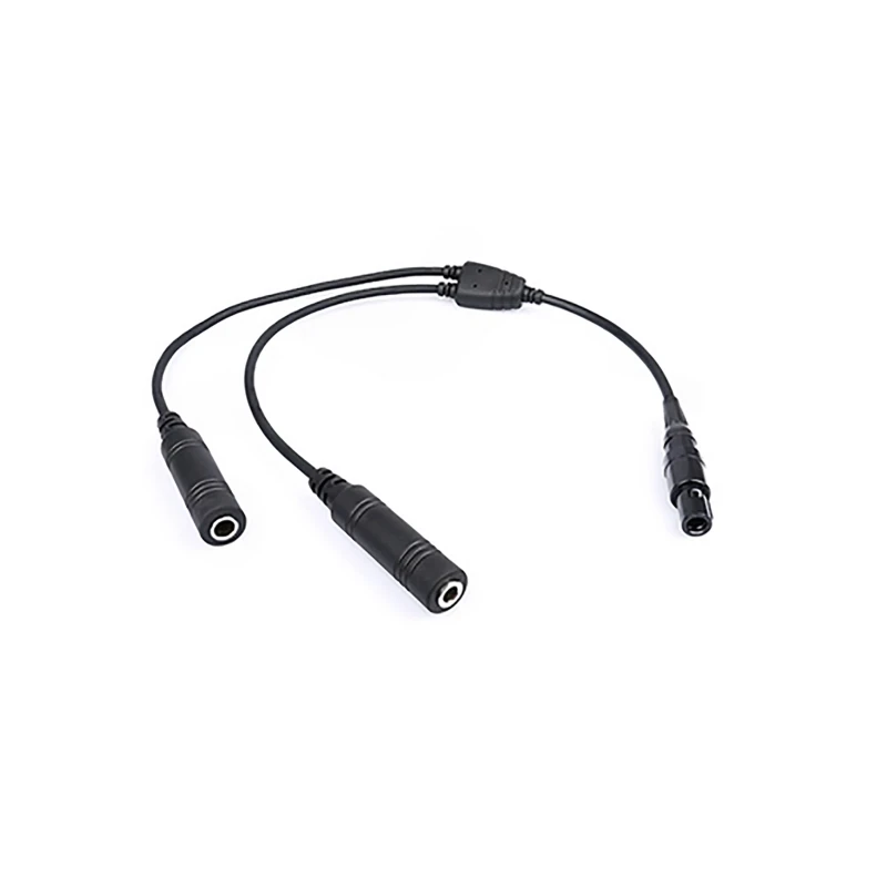 Headset Adapter - PJ Male (GA, w) to 6-Pin LEMO (m)